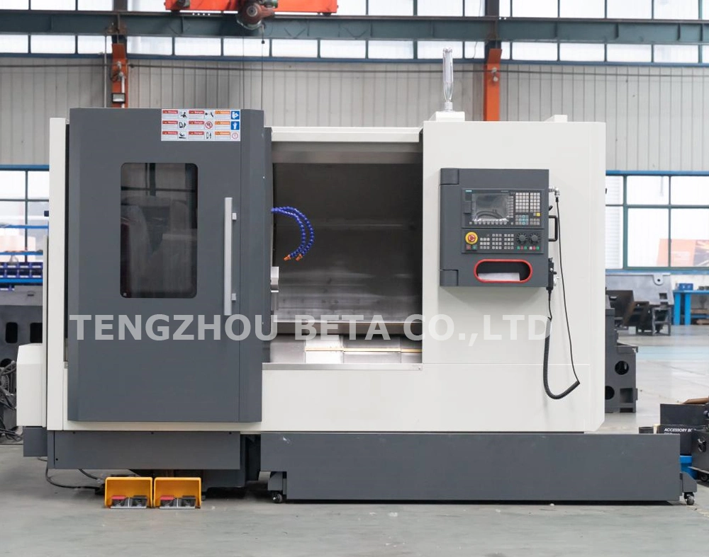 China High Speed Precision Automatic Metal Turning Servo Motor Turret Fanuc Slant Bed CNC Lathe Machine Tck50A