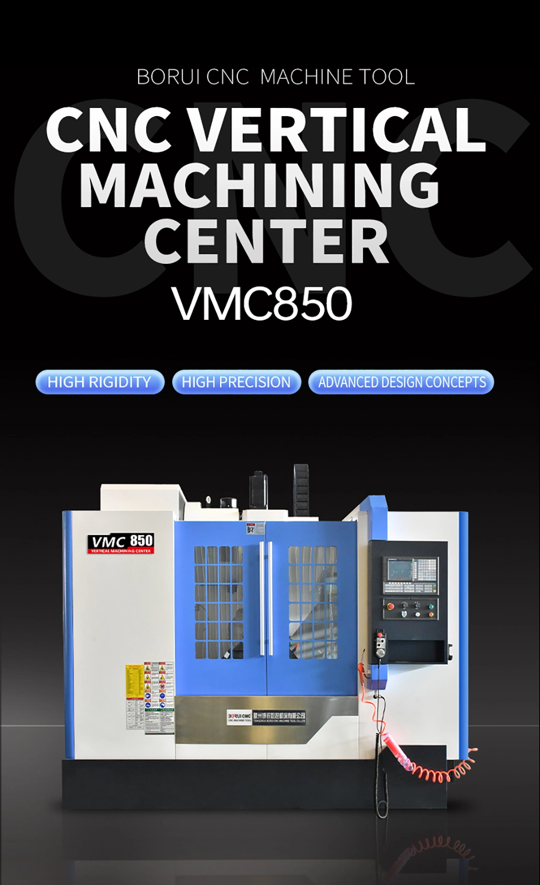 Vmc850 High Speed CNC Vmc Vertical Machining Center Centro De Mecanizado CNC